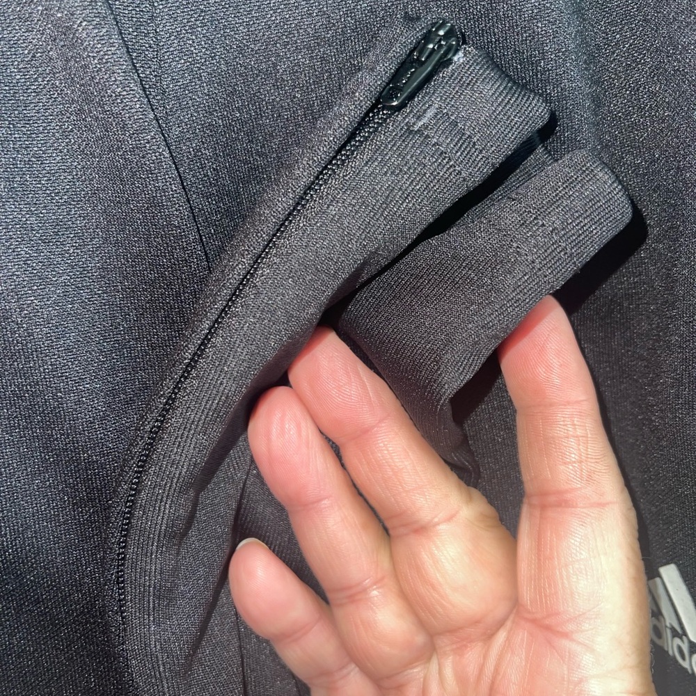 Adidas Womens Climacool‎ Athletic Ankle Zip Track Pants 2XS Black - Picture 4 of 5